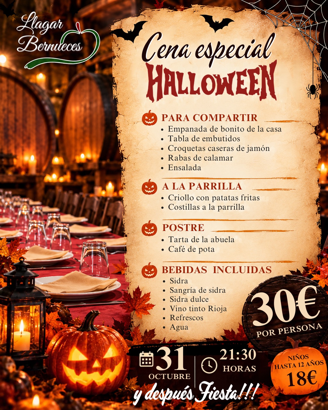 HALLOWEEN CENA